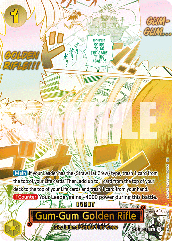 Gum-Gum Golden Rifle - One Piece Card Game - MoxLand