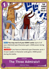 The Three Admirals!! - One Piece Card Game - MoxLand