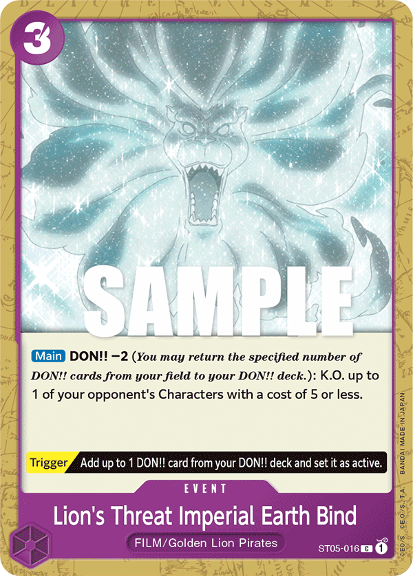 Lion's Threat Imperial Earth Bind - One Piece Card Game - MoxLand