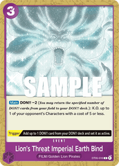 Lion's Threat Imperial Earth Bind - One Piece Card Game - MoxLand