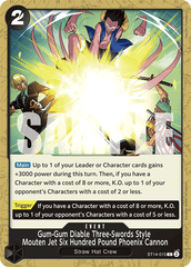 Gum-Gum Diable Three-Swords Style Mouten Jet Six Hundred Pound Phoenix Cannon - One Piece Card Game - MoxLand