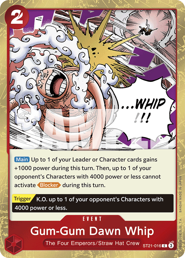 Gum-Gum Dawn Whip - One Piece Card Game - MoxLand