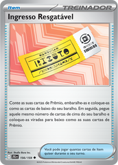 Ingresso Resgatável - Pokémon TCG - MoxLand