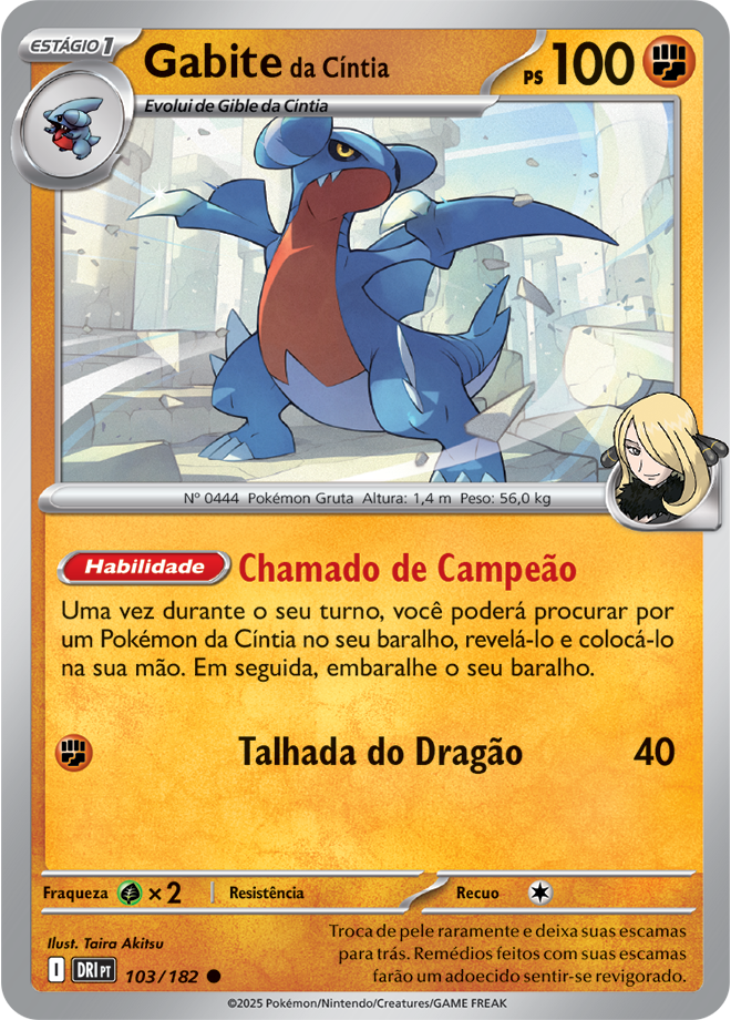 Gabite da Cíntia - Pokémon TCG - MoxLand