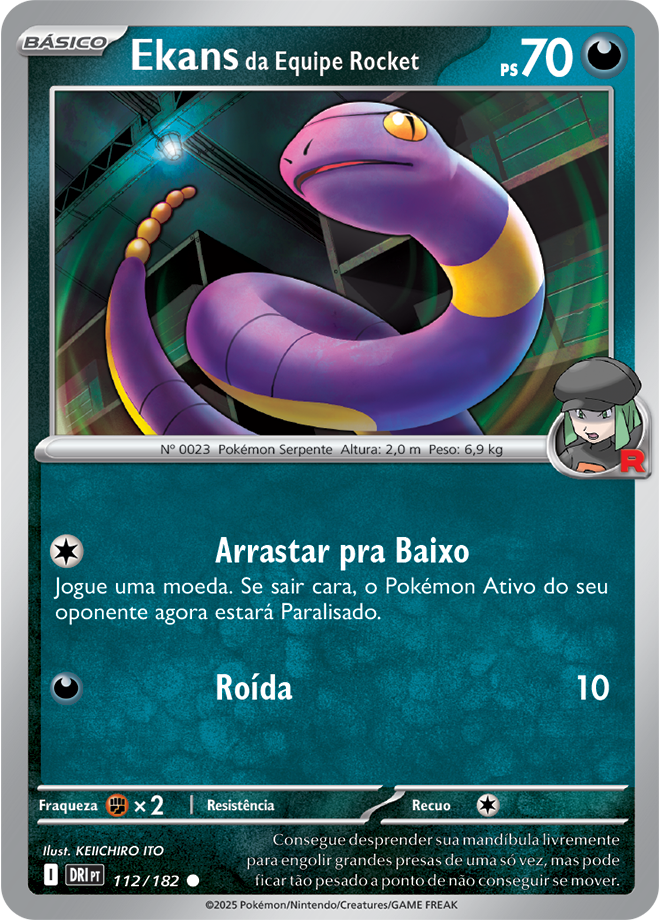 Ekans da Equipe Rocket - Pokémon TCG - MoxLand