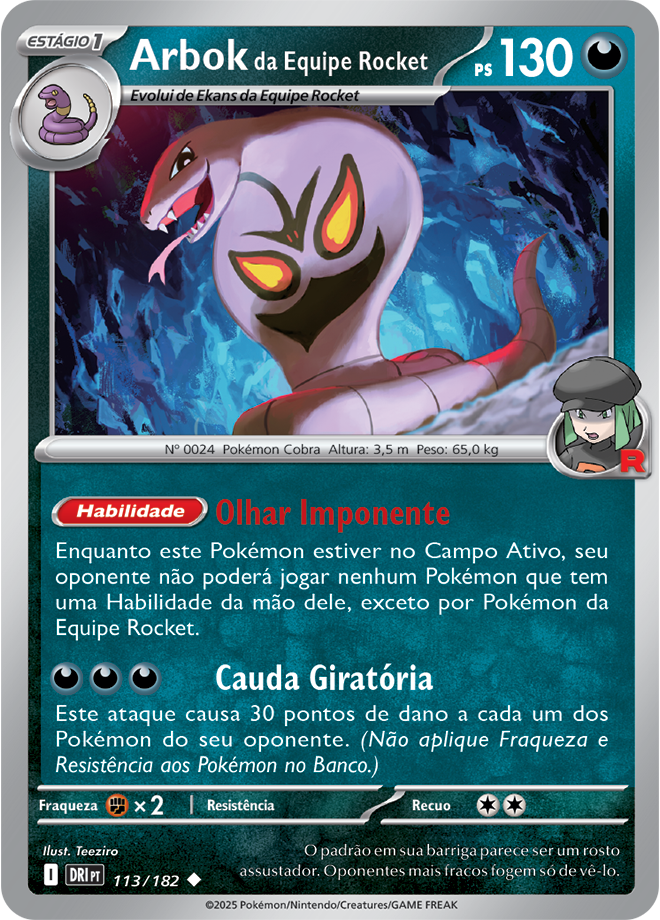 Arbok da Equipe Rocket - Pokémon TCG - MoxLand