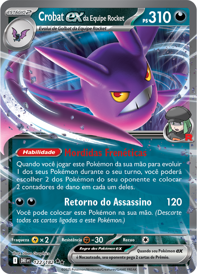 Crobat ex da Equipe Rocket - Pokémon TCG - MoxLand