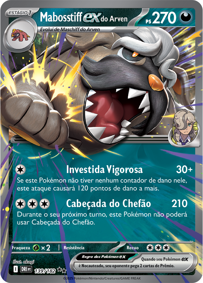 Mabosstiff ex do Arven - Pokémon TCG - MoxLand