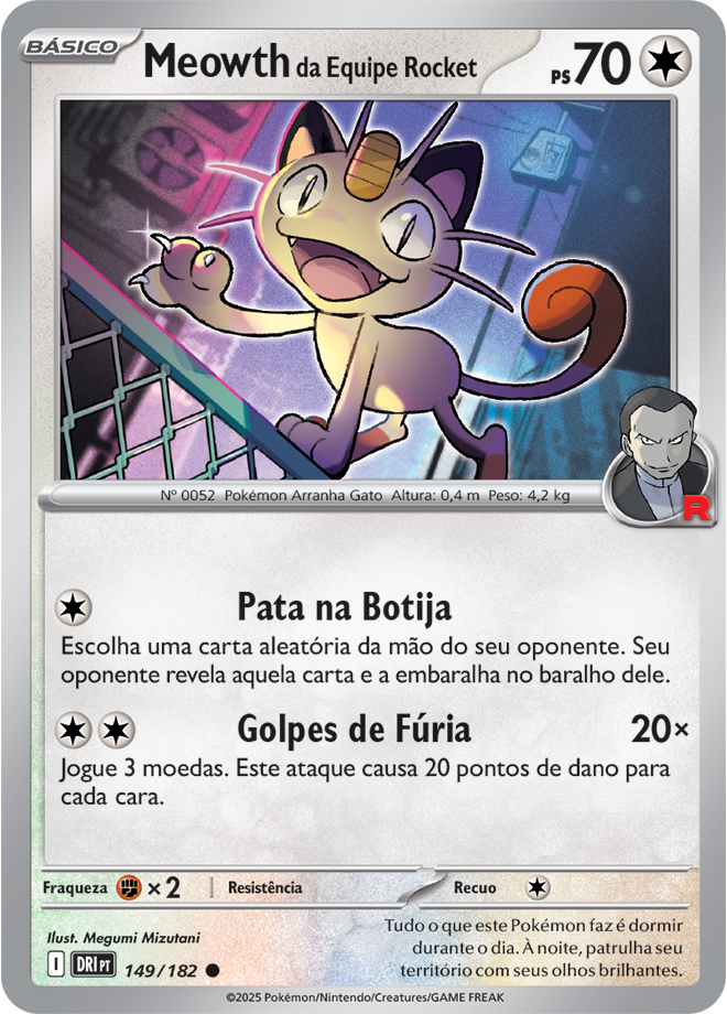 Meowth da Equipe Rocket - Pokémon TCG - MoxLand