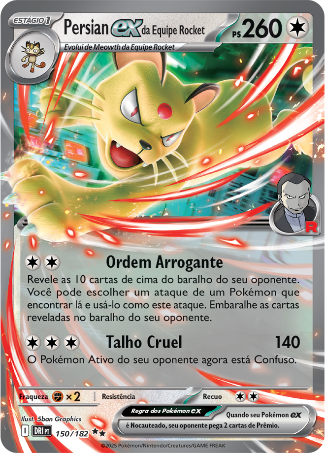 Persian ex da Equipe Rocket - Pokémon TCG - MoxLand
