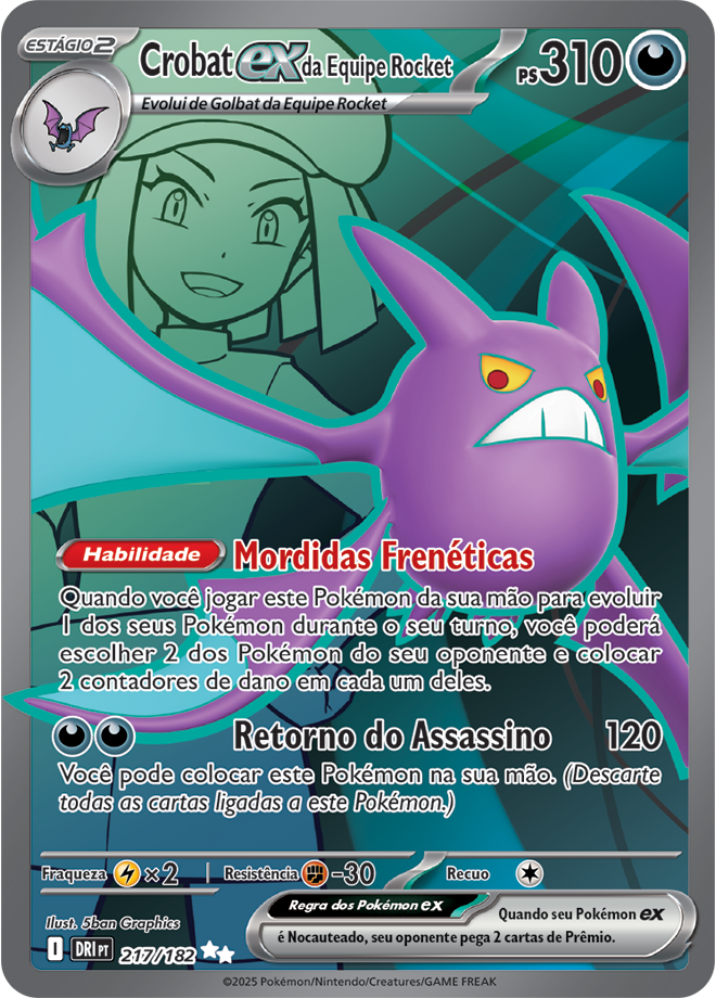 Crobat ex da Equipe Rocket - Pokémon TCG - MoxLand