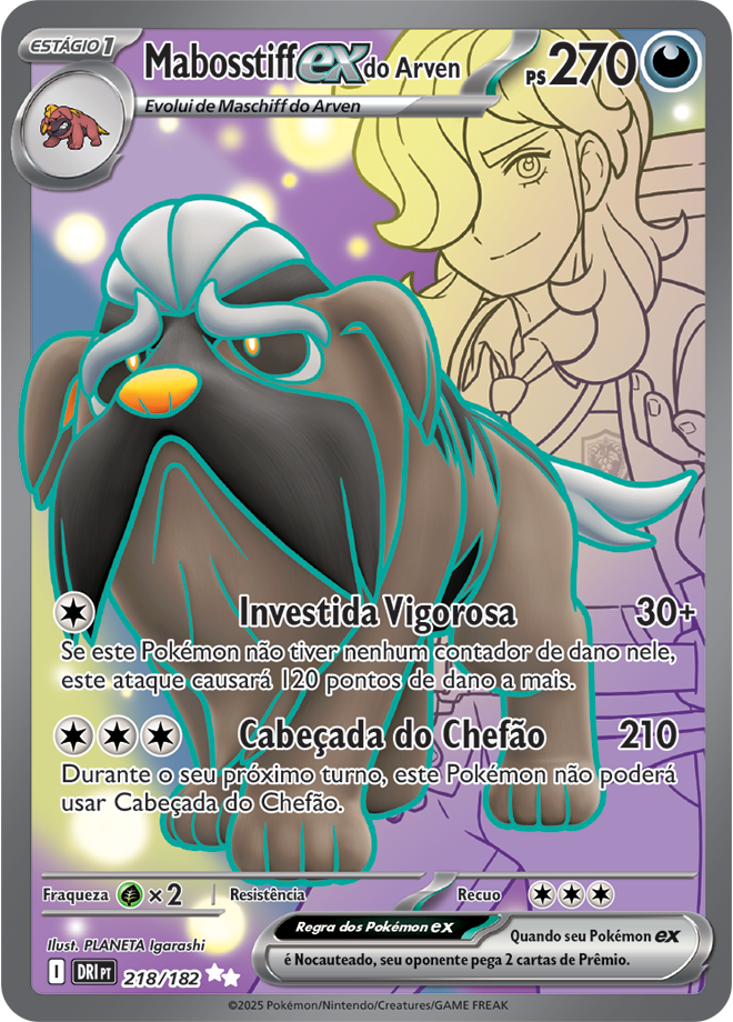 Mabosstiff ex do Arven - Pokémon TCG - MoxLand