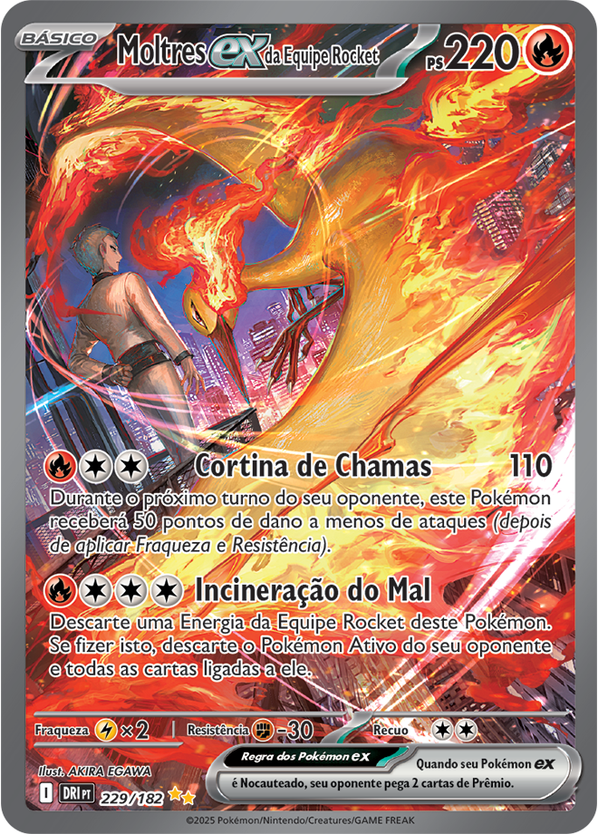 Moltres ex da Equipe Rocket - Pokémon TCG - MoxLand