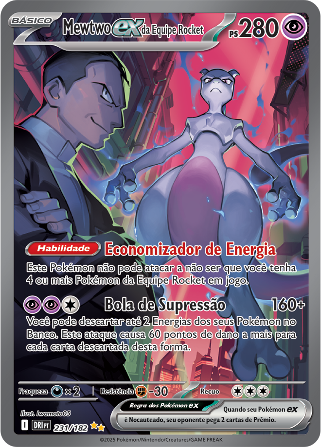 Mewtwo ex da Equipe Rocket - Pokémon TCG - MoxLand