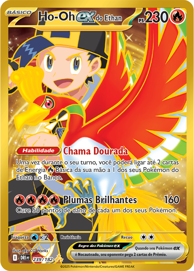 Ho-Oh ex do Ethan - Pokémon TCG - MoxLand