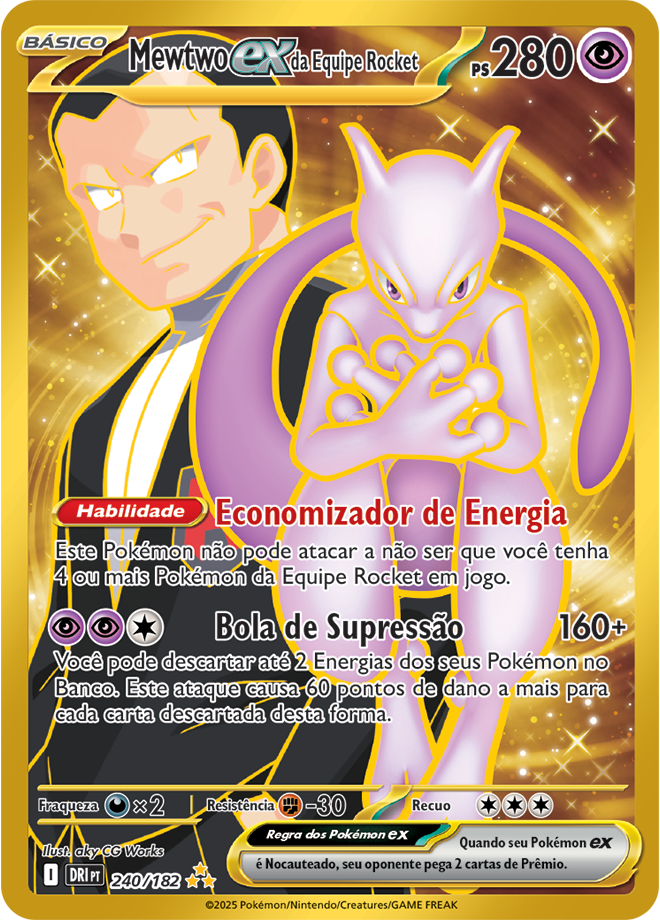 Mewtwo ex da Equipe Rocket - Pokémon TCG - MoxLand
