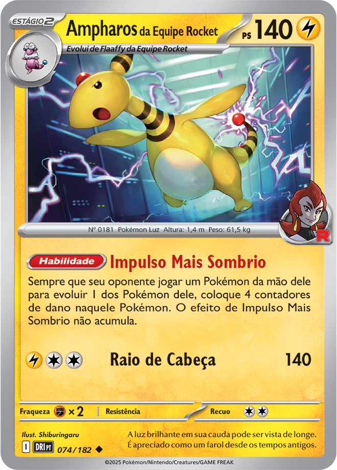 Ampharos da Equipe Rocket - Pokémon TCG - MoxLand