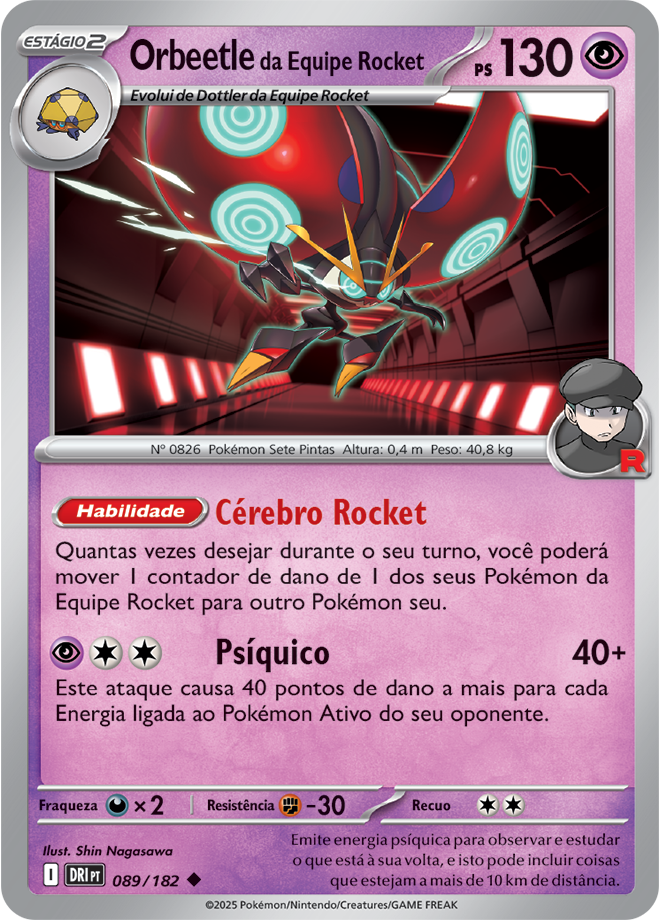 Orbeetle da Equipe Rocket - Pokémon TCG - MoxLand
