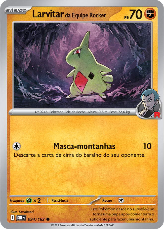 Larvitar da Equipe Rocket - Pokémon TCG - MoxLand