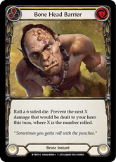 Bone Head Barrier (Yellow) - Flesh and Blood TCG - MoxLand