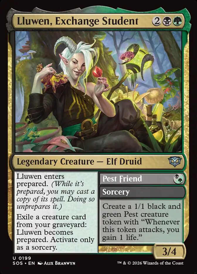 Lluwen, Exchange Student - Magic: The Gathering - MoxLand