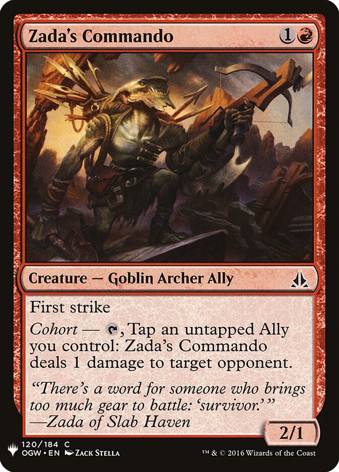 Comando de Zada / Zada's Commando - Magic: The Gathering - MoxLand