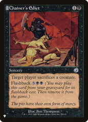 Édito de Chainer / Chainer's Edict - Magic: The Gathering - MoxLand