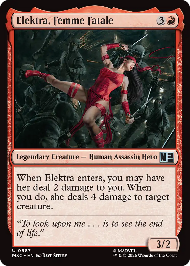 Elektra, Femme Fatale - Magic: The Gathering - MoxLand