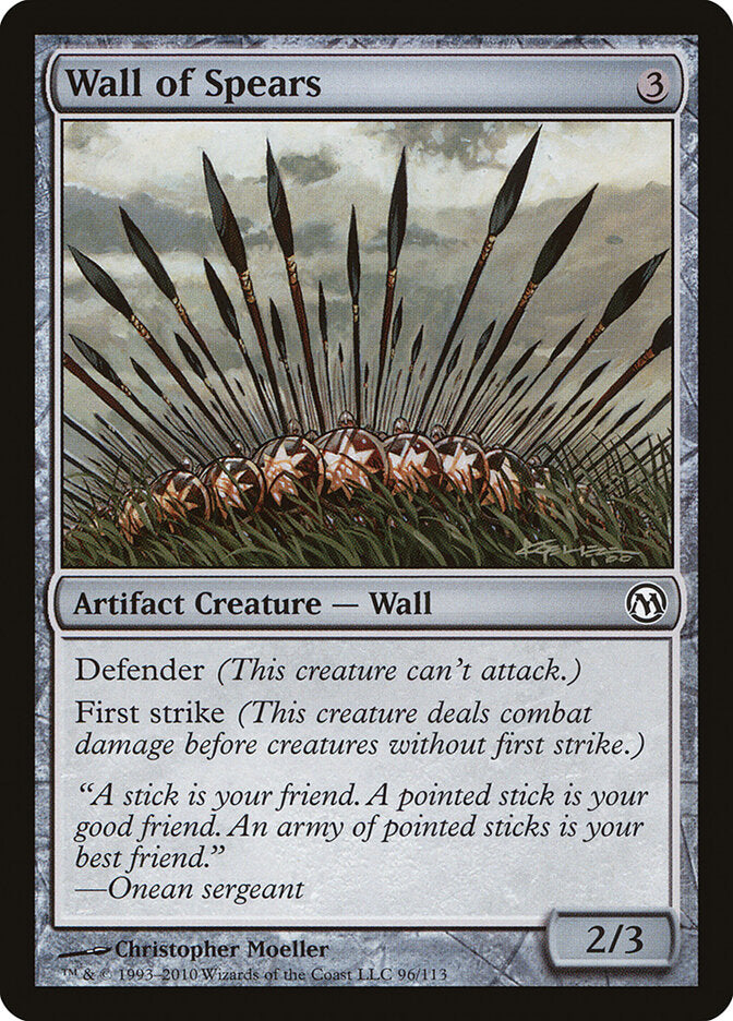 Barreira de Lanças / Wall of Spears - Magic: The Gathering - MoxLand