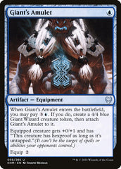 Amuleto do Gigante / Giant's Amulet - Magic: The Gathering - MoxLand