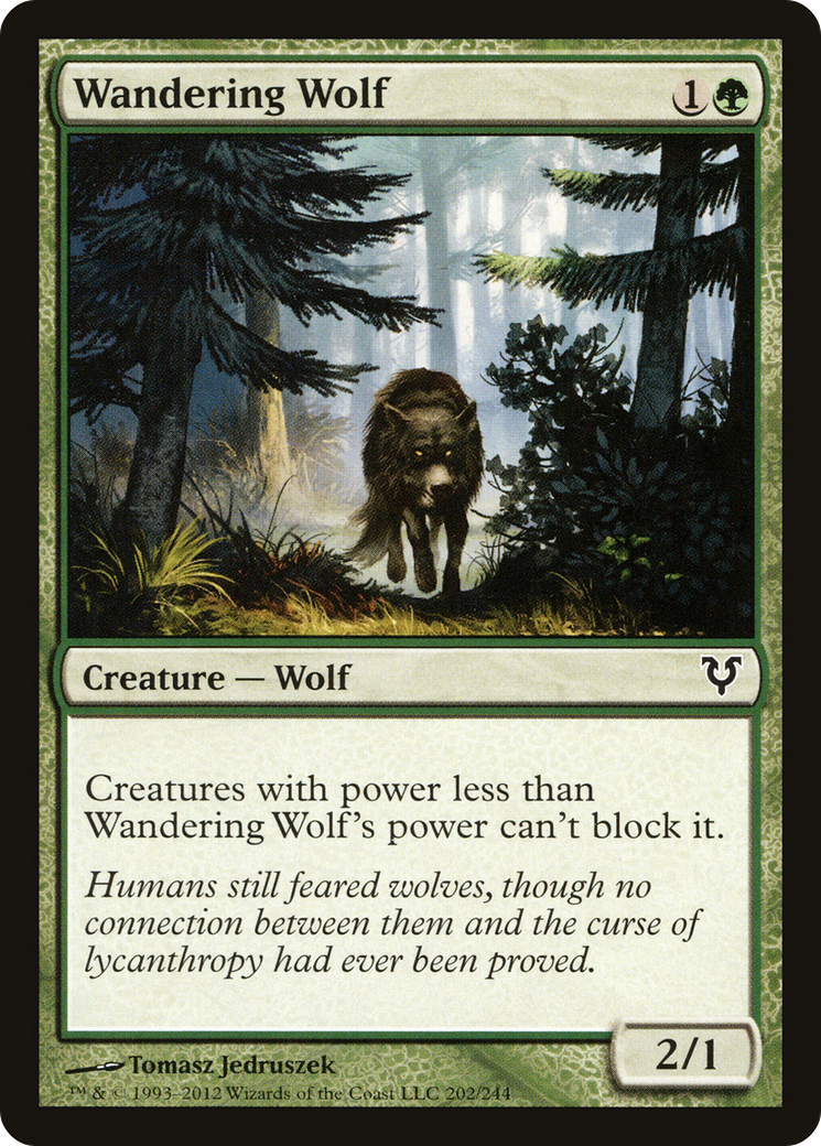 Lobo Errante / Wandering Wolf - Magic: The Gathering - MoxLand