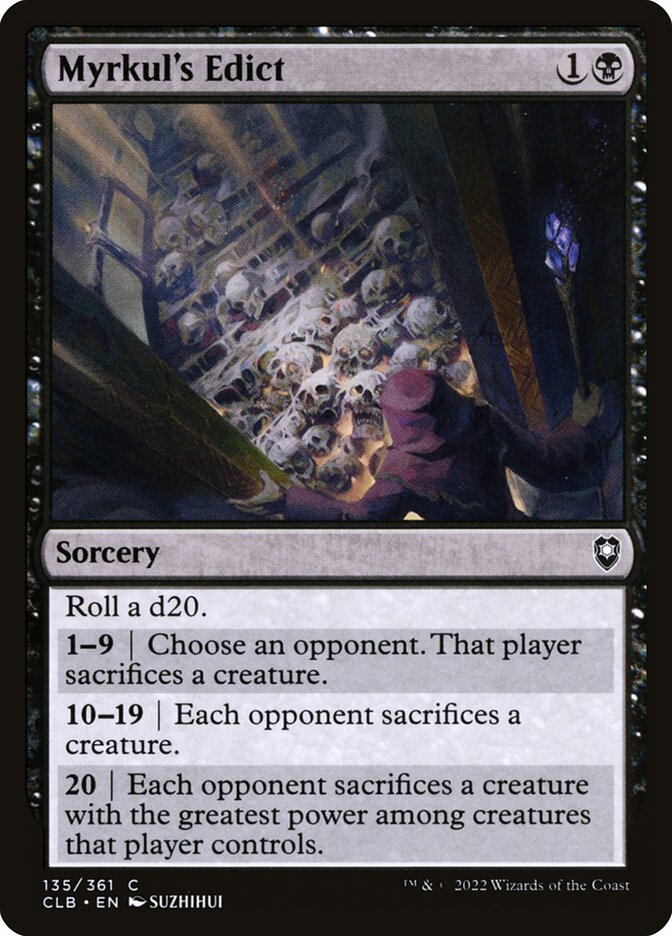 Édito de Myrkul / Myrkul's Edict - Magic: The Gathering - MoxLand