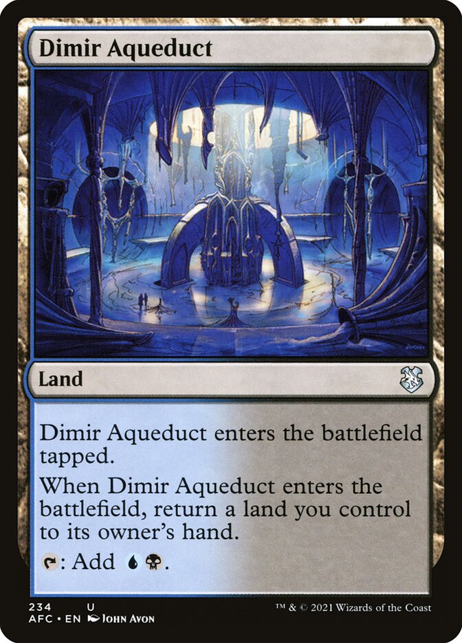Aqueduto Dimir / Dimir Aqueduct - Magic: The Gathering - MoxLand