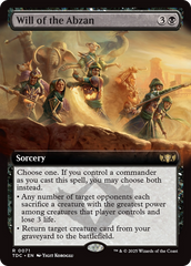 Will of the Abzan - Magic: The Gathering - MoxLand
