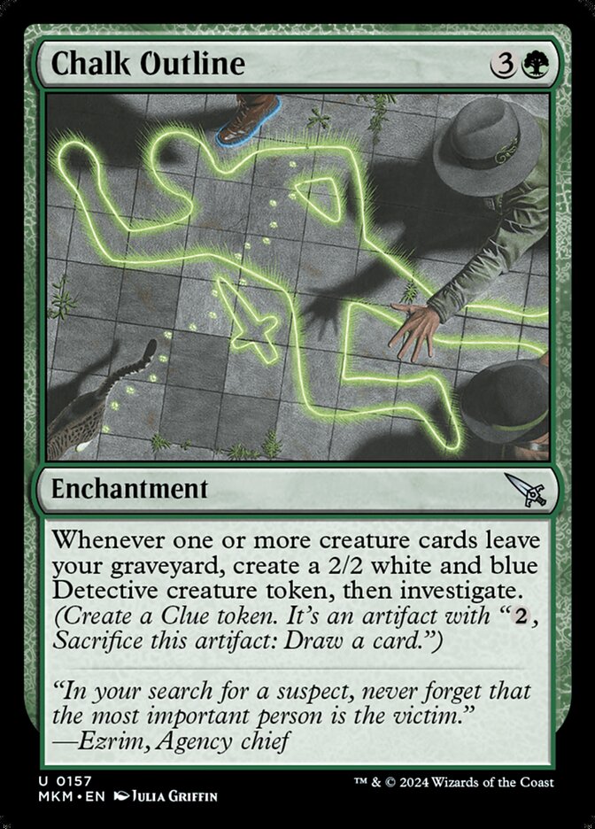 Silhueta em Giz / Chalk Outline - Magic: The Gathering - MoxLand