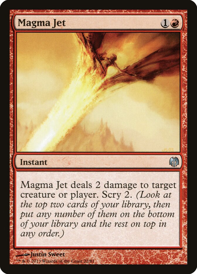 Jato de Magma / Magma Jet - Magic: The Gathering - MoxLand