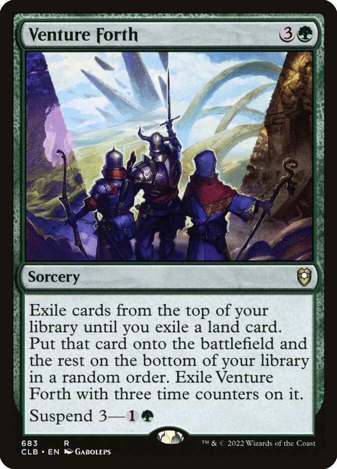 Seguir em Frente / Venture Forth - Magic: The Gathering - MoxLand