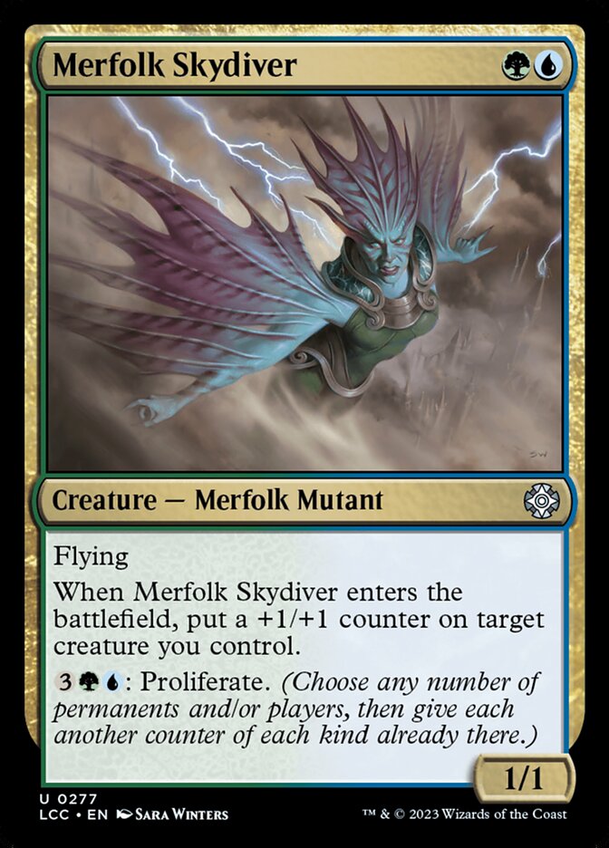 Mergulhadora Celeste Tritã / Merfolk Skydiver - Magic: The Gathering - MoxLand