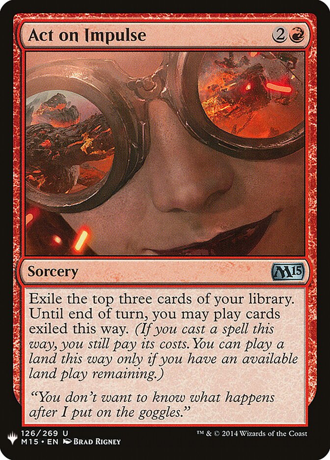 Agir por Impulso / Act on Impulse - Magic: The Gathering - MoxLand