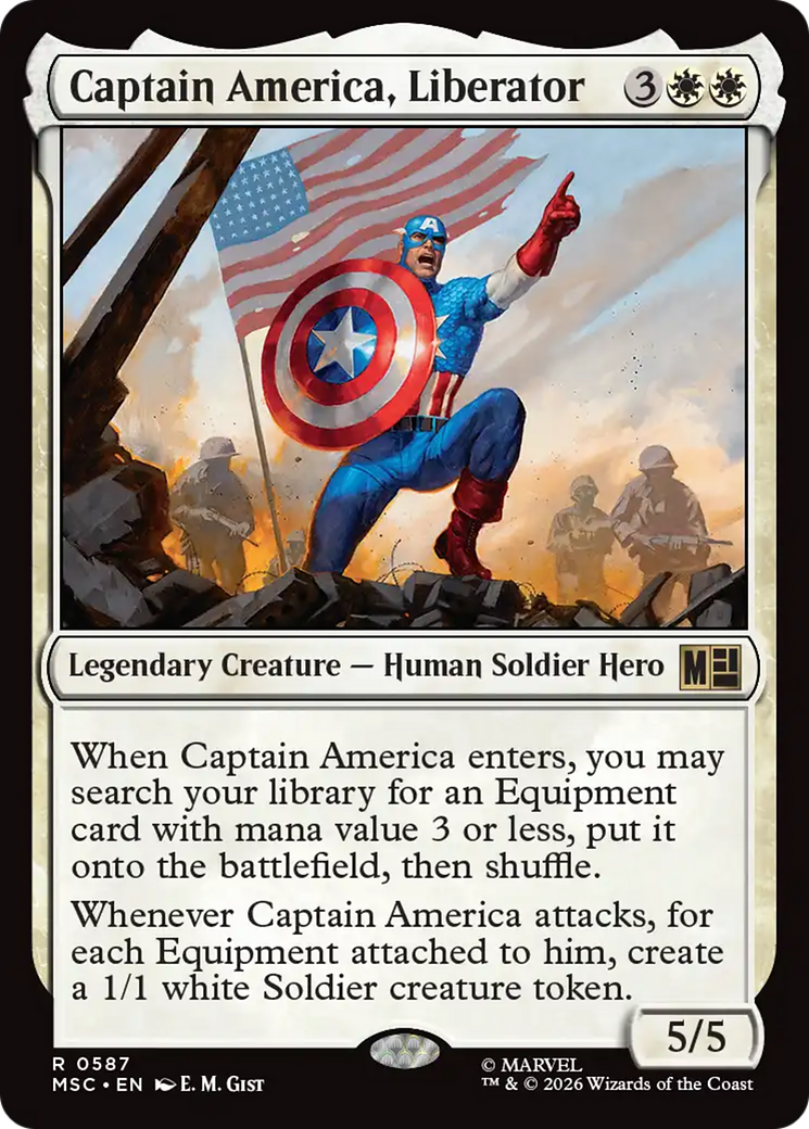 Captain America, Liberator - Magic: The Gathering - MoxLand
