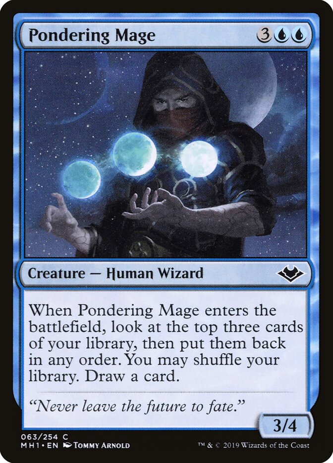 Mago Ponderado / Pondering Mage - Magic: The Gathering - MoxLand