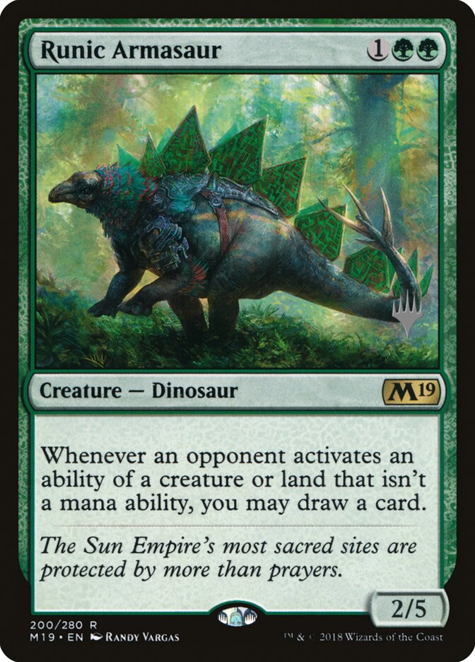 Armassauro Rúnico / Runic Armasaur - Magic: The Gathering - MoxLand