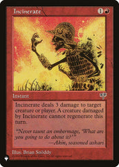 Incinerar / Incinerate - Magic: The Gathering - MoxLand
