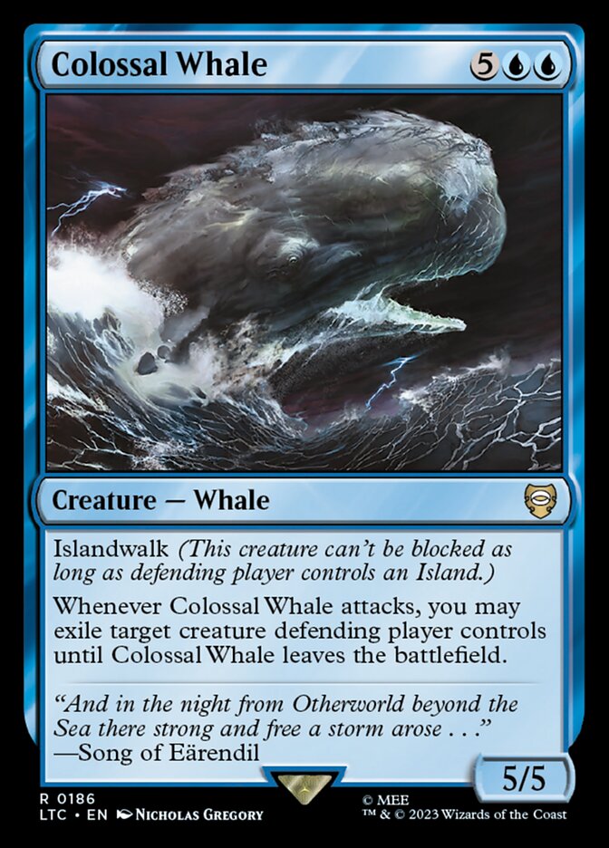 Baleia Colossal / Colossal Whale - Magic: The Gathering - MoxLand