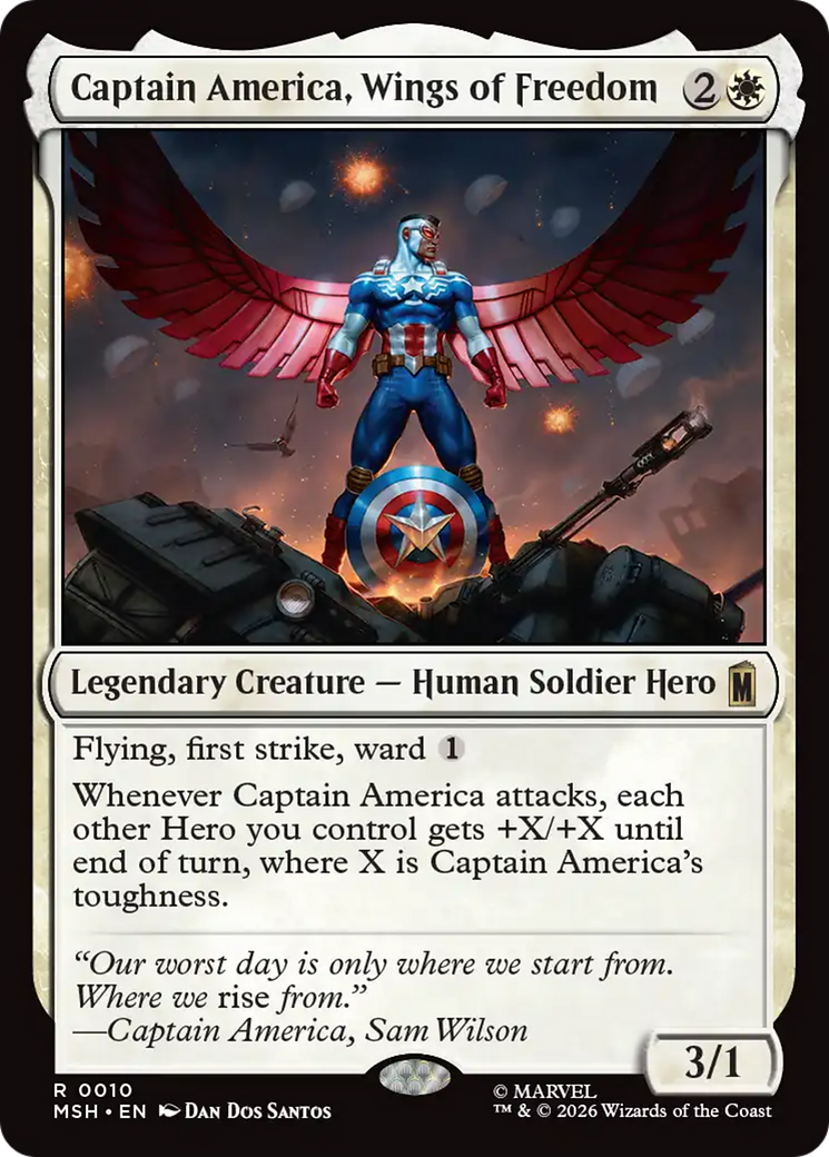 Captain America, Wings of Freedom - Magic: The Gathering - MoxLand