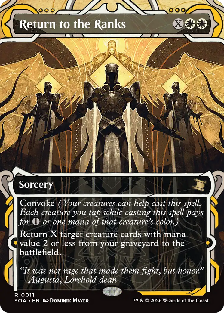 Retornar às Fileiras / Return to the Ranks - Magic: The Gathering - MoxLand