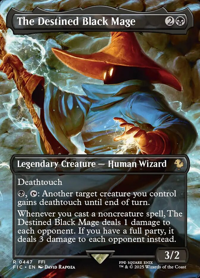 The Destined Black Mage - Magic: The Gathering - MoxLand