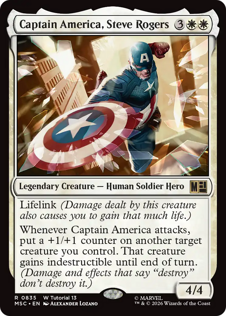 Captain America, Steve Rogers - Magic: The Gathering - MoxLand