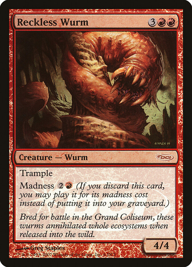 Vorme Imprudente / Reckless Wurm - Magic: The Gathering - MoxLand