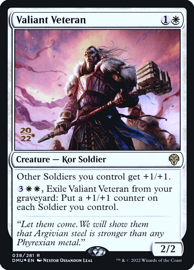 Veterano Valente / Valiant Veteran - Magic: The Gathering - MoxLand